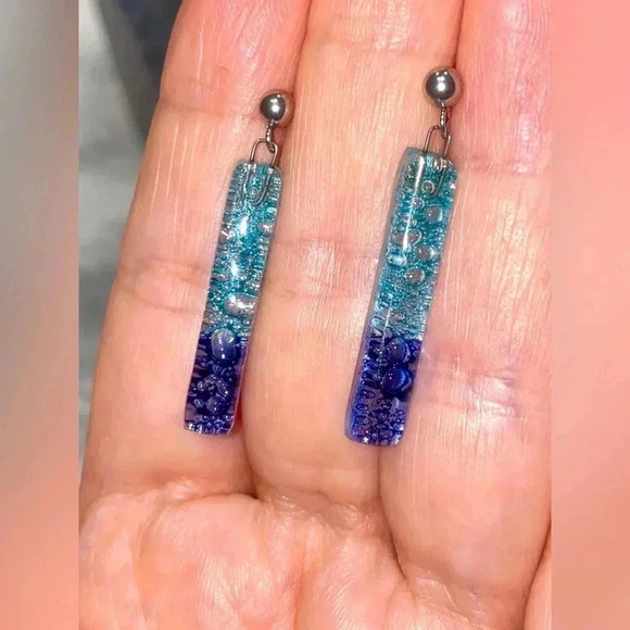 🌺Handmade  earrings. Unisex 🌺 - Picture 3 of 5